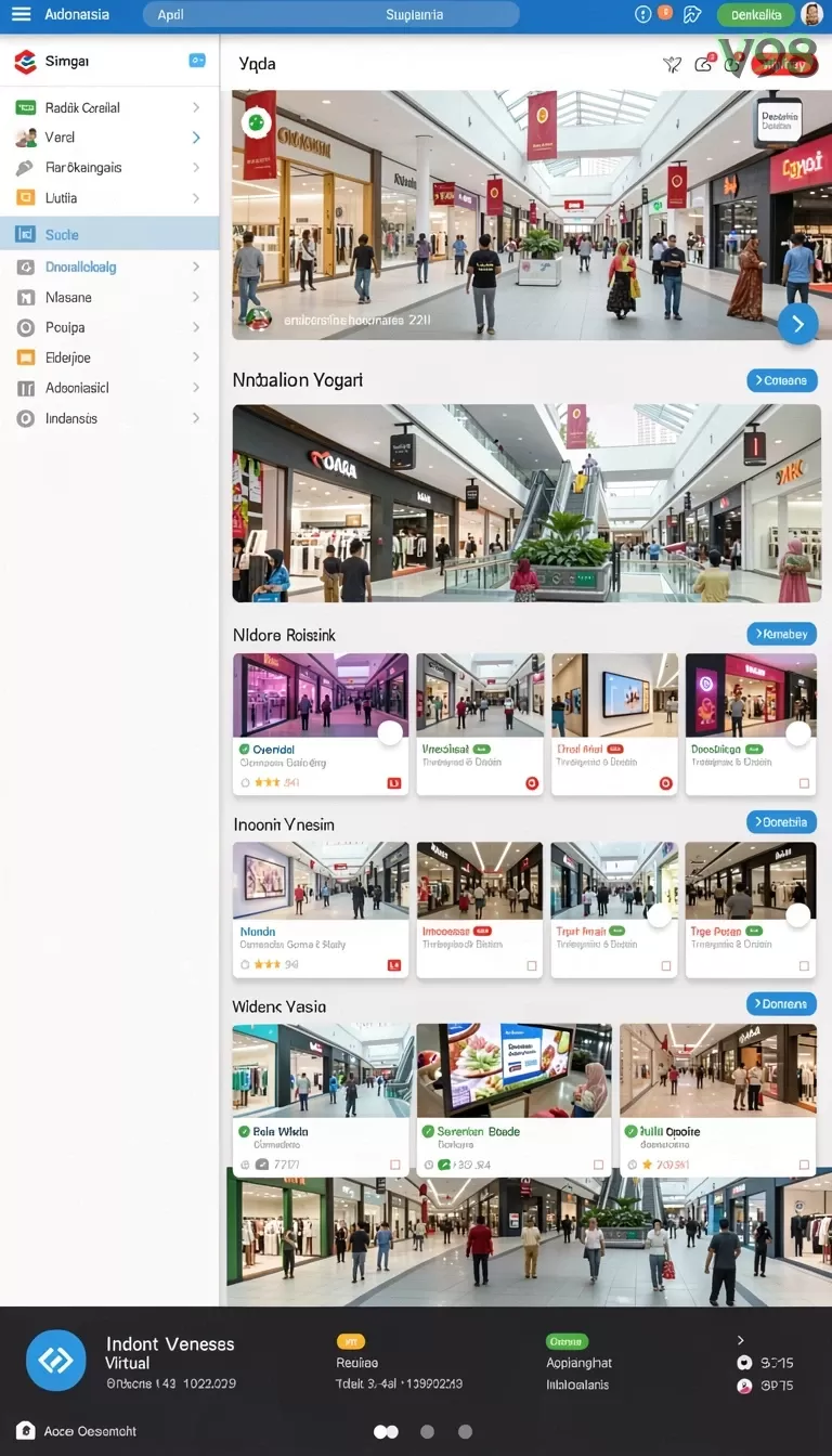 Cuplikan layar T9999 — menu navigasi