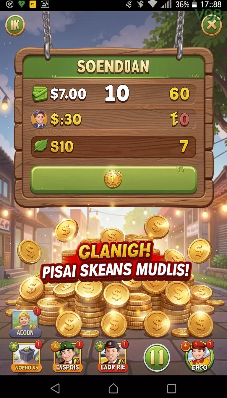Cuplikan layar PISANG123 — halaman utama
