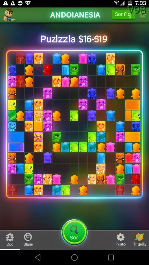 Cuplikan layar VIP555 — menu navigasi